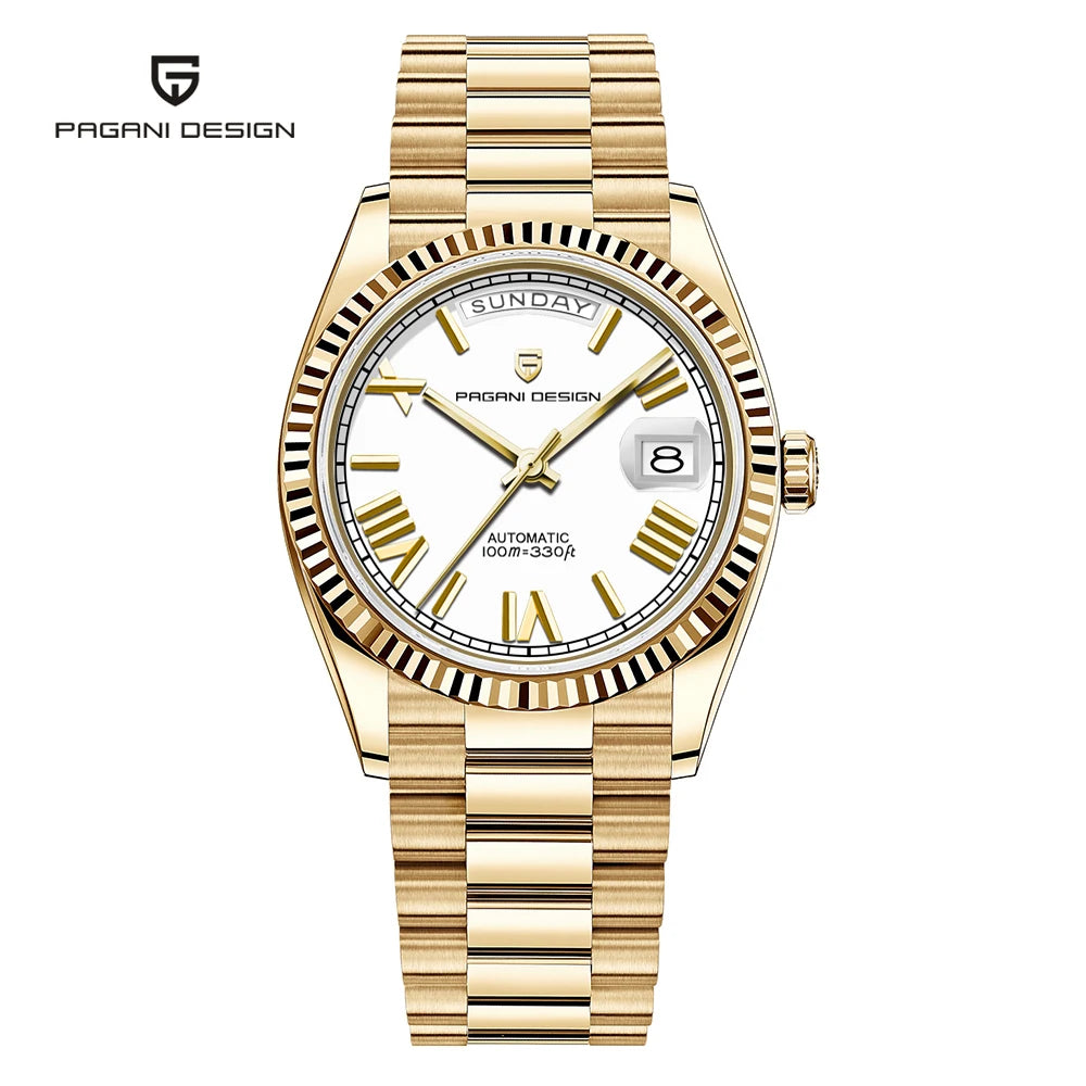 2026 New PAGANI DESIGN DD36 Men's Watches Gold Luxury Automatic Watch Men Mechanical Wristwatch Man Waterproof AR Sapphire Date