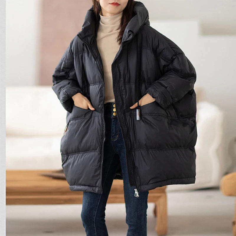 Women’s Oversized White Duck Down Puffer