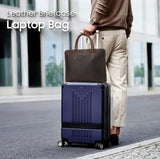 CONTACT'S Genuine Leather Men Business Bag Leather Briefcase Tote Laptop Bags High Quality Men's Bag Handbag for 14.2" Macbook