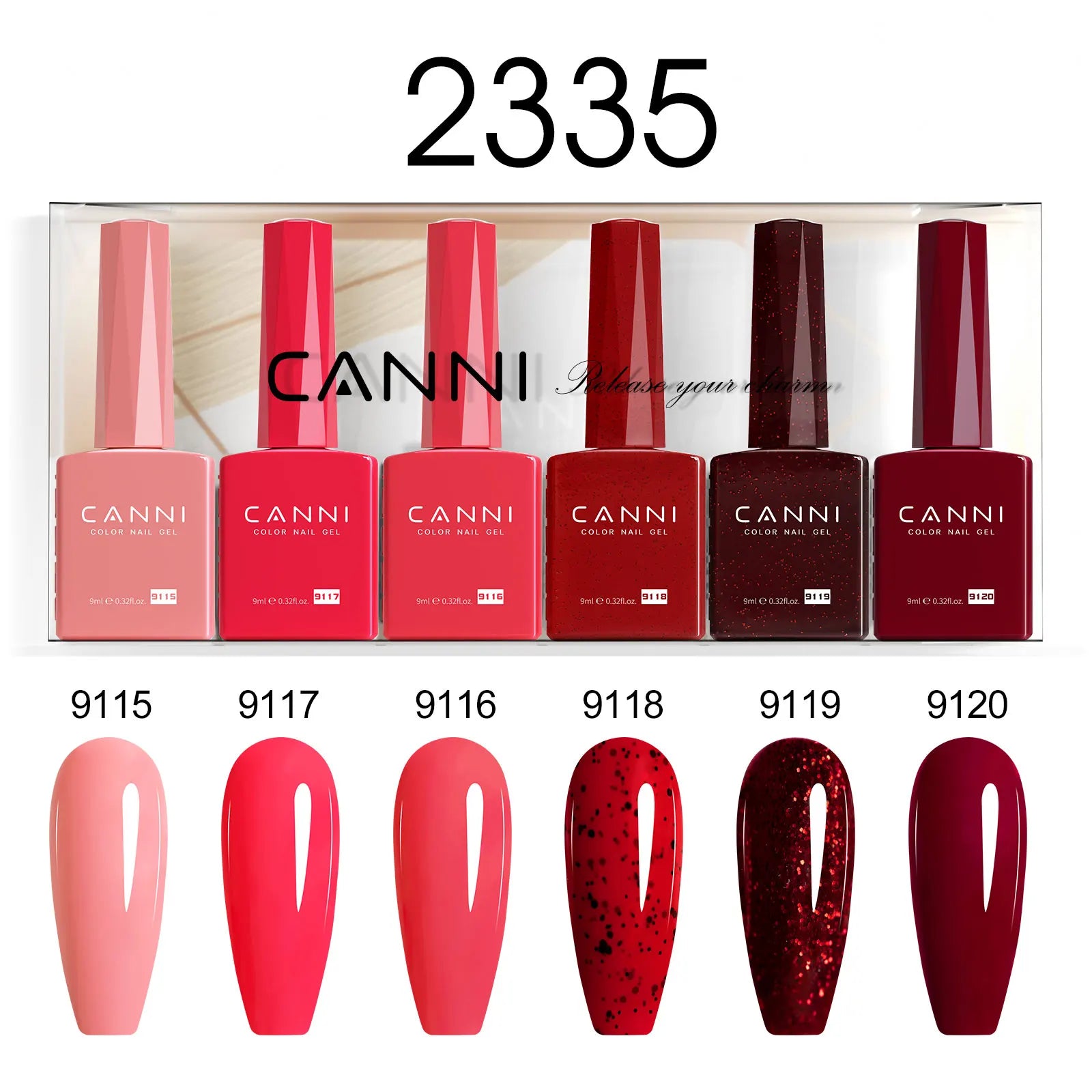CANNI HEMA-Free Gel Polish Kit | Jelly, Nude & Rubber Base