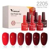 VENALISA 6-Piece Winter Gel Polish Set – HEMA & TPO Free