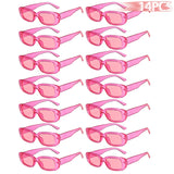 14-Piece Rectangle Sunglasses Set | Women's Vintage Eyewear