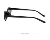 Vintage Small Frame Oval Sunglasses – Black Round Designer Style, Unisex Cool Eyewear for Men & Women, Fashion Circular UV Sun Glasses
