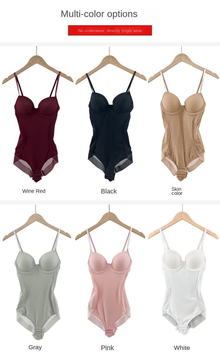 Underwire White Bodysuit Shaper – Silky Stretch Medium Control Shapewear