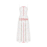 Floral Print Spaghetti Strap Midi Sundress - Elegant Boho Chic Summer Beach Dress