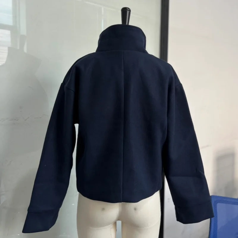 Women's Stand Collar Zip Jacket – Autumn/Winter