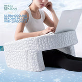 Reading Pillow for Gaming, Extra Large Arm Rest Pillow for Adult, Memory Foam Bed Rest Pillow for Reading, Working,with Rem，1 PC
