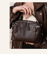 Women Natural Cow Genuine Leather Shoulder Bags Women Cowhide Bag Lady Soft Design Female Luxury Handbag for Ladies High Quality