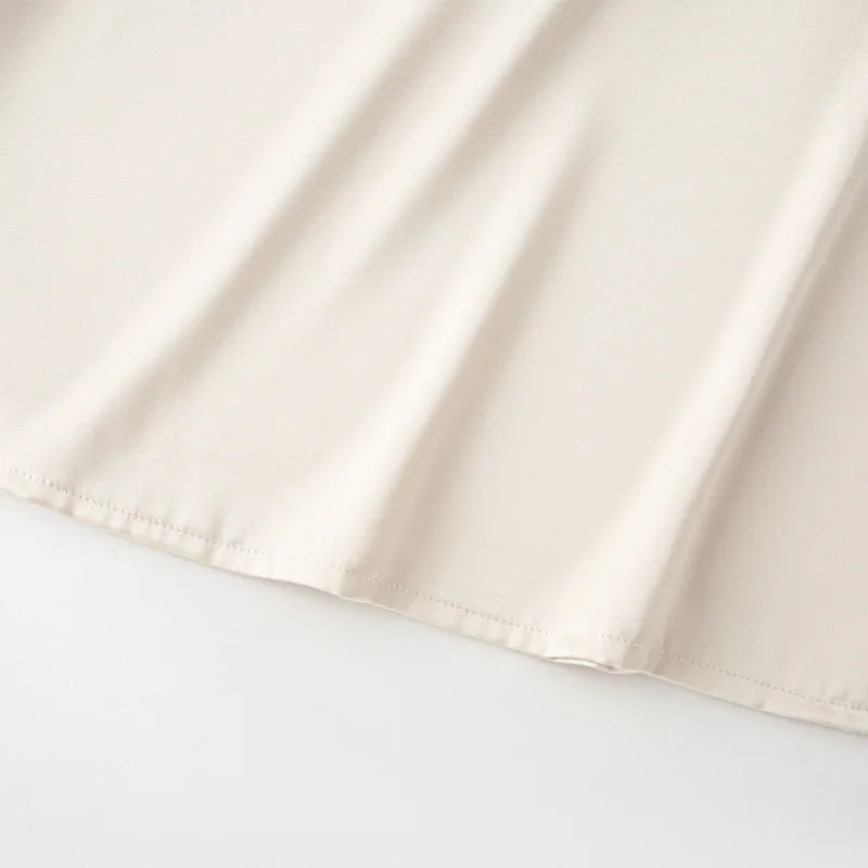 HXAO 2025 Off White Satin Pant Sets Women's Suit Off Shoulder Strapless Top Vest Set 2 Piece Woman Chic High Waist Trousers Sets