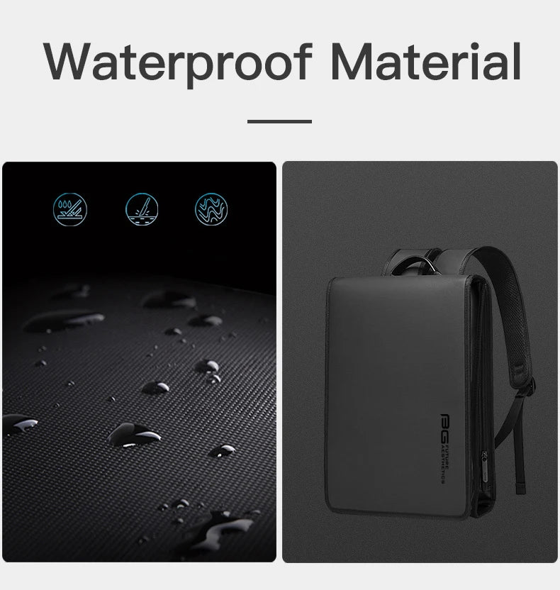 BANGE New Business Backpack Men's Anti-Theft Computer Bag Big Capacity 14.1 Inch Laptop Bagpack Men Elegant Waterproof