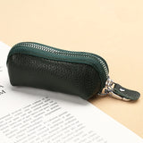 EDC Keychain for Women Genuine Leather Key Box for Car Keys Holder Case Mini  Pocket Card Wallet Coin Pouch Women's Purses
