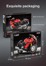 1043PCS CaDA 1:6 Scale Replica "Suzuki Hayabusa" 25th Anniversary Commemorative Edition Building Block Set