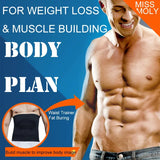 Mens Tummy Control Shapewear Compression Waist Cincher Slimming Body Shaper Belly Fat Girdle Stomach Band Back Support Belt