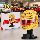 Building Blocks Set Lewis Hamilton Helmet DIY Assembling Model 2026 New Ornament Toys for Adults Birthday Festival Gifts