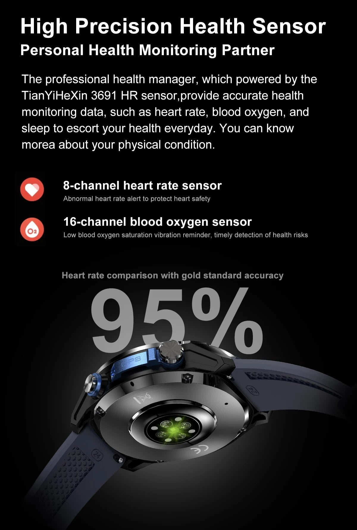 GPS Adventure Smartwatch – Sapphire Edition
