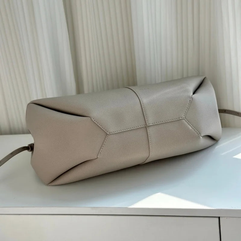 Lychee-Grain Cowhide Tote | Luxury Leather Handbag