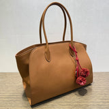 36cm Top-Grain Cowhide Tote — Effortless Everyday Elegance