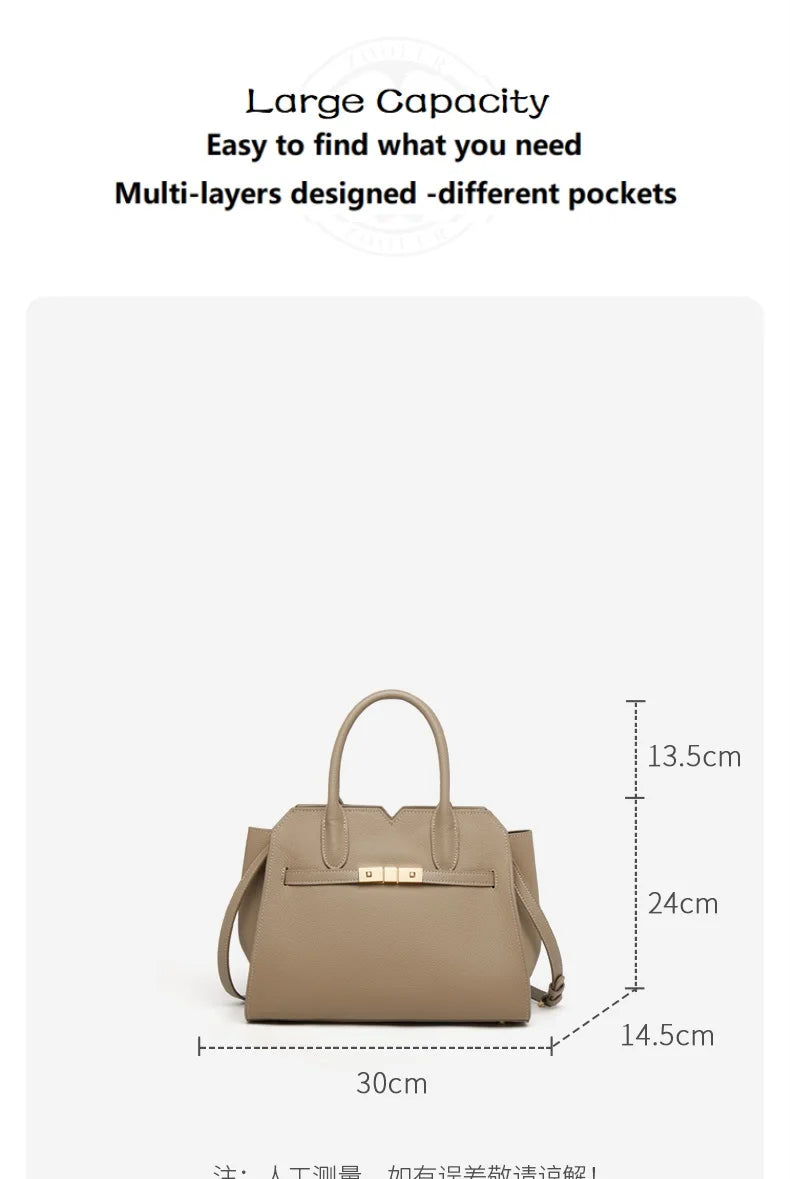 Hot Seller ZOOLER Quality Handmade 100%  Genuine Leather Women Handbag Luxurious Tote Shoulder Bags Female Business Use#YC368