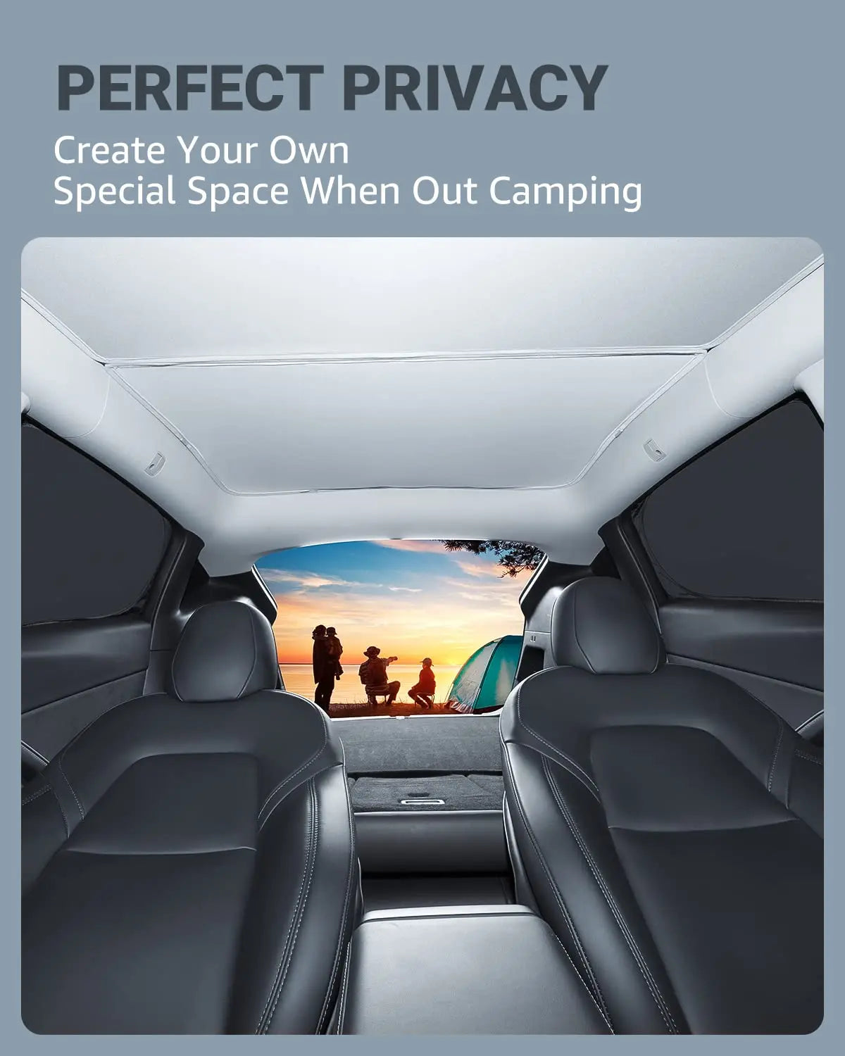 Tesla Model 3 Highland Window Sun Shade & Privacy Blind