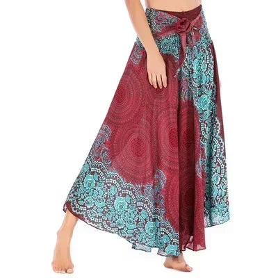 Boho Maxi Skirt – Flowy Ankle-Length Summer Skirt for Women