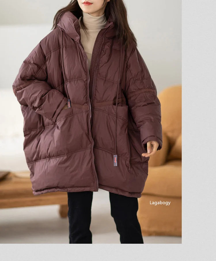Women’s Oversized White Duck Down Puffer