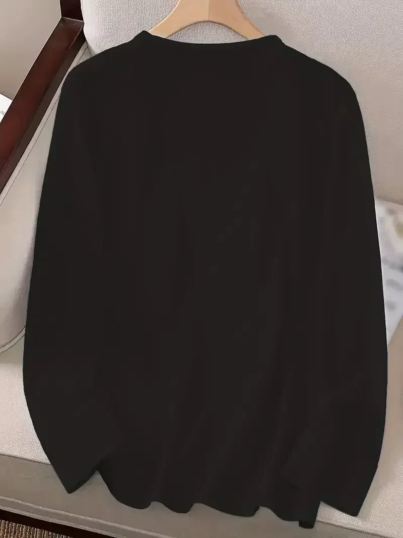 Women’s Gothic Heart Print Long Sleeve Tee