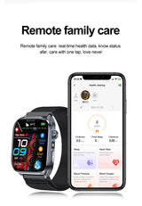 ECG+PPG Health Smartwatch – AI Body Analysis & BT Calling