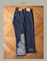 Vintage High-Rise Selvedge Denim Jeans for Men | 14oz