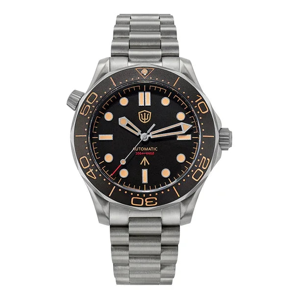 Watchdives WD007 V4 42mm Watch PT5000 Automatic Movement Titanium NTTD Wristwatch Domed Sapphire Crystal C3 Super Luminous Watch