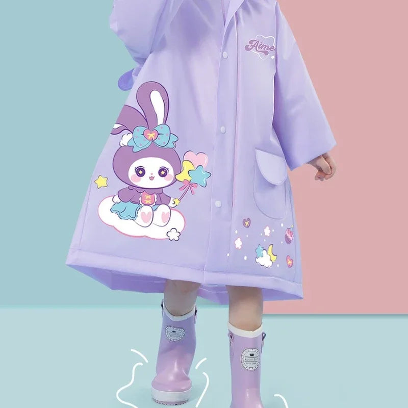 Kids' Cartoon Raincoat – Fun & Waterproof Rain Gear