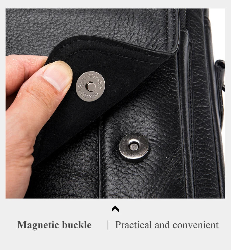 SCHLATUM Genuine Leather Briefcases Hard For Men 16 Inch Office Bussiness Computer Bag Luxury Vintage Handbags