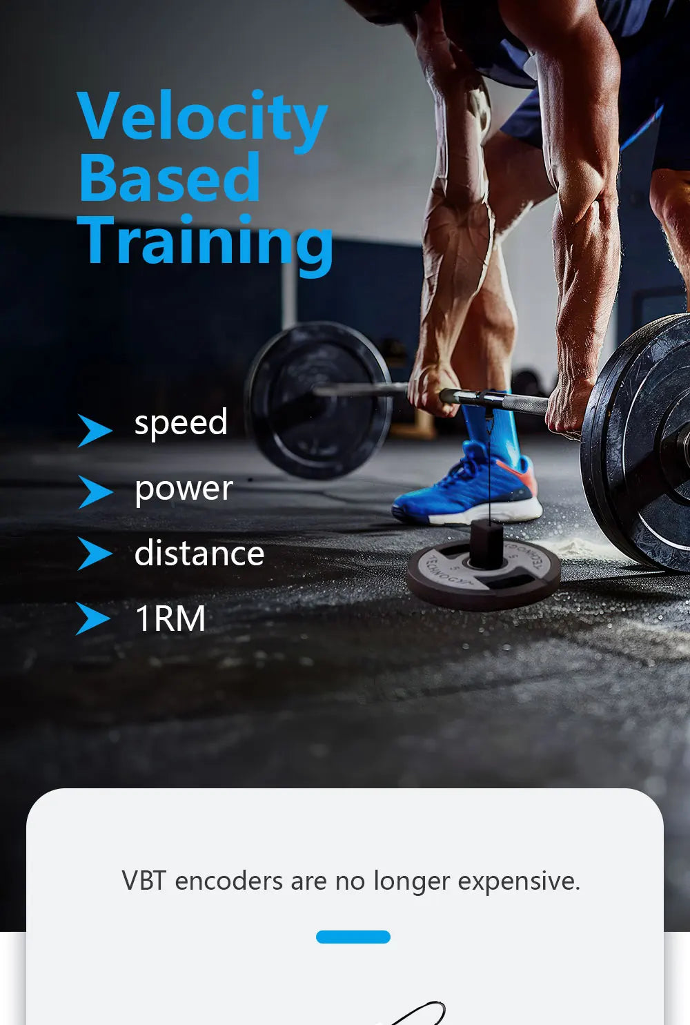 【Queling】 VBT Cube Linear Encoder Velocity Based Training VBT Sensor Rope Fitness Strength Training