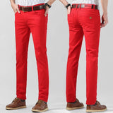 Men's Colorful Stretch Denim Jeans | Slim Fit