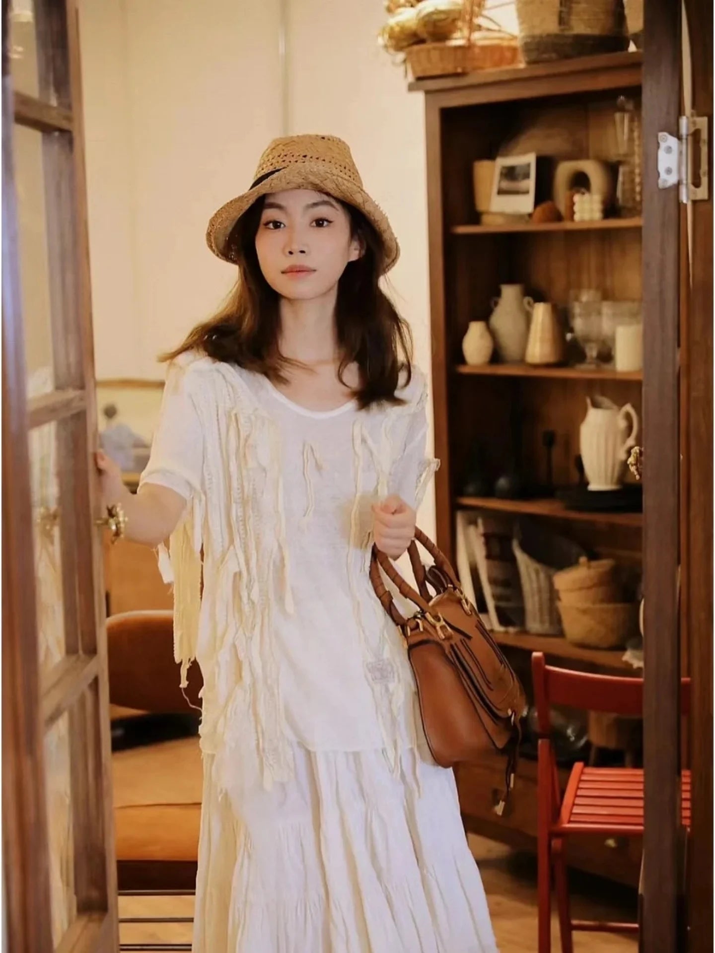 Vintage Suede Saddle Bag – Crossbody & Shoulder Tote for Women