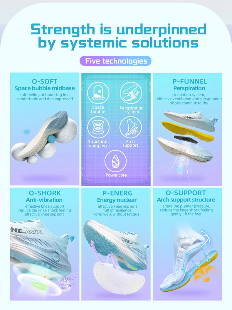 O-Resilio 2026 Summer Mesh Running Shoes Men Women Cushion Non-Slip Light Outdoor Trail Walking Athletic Sneakers