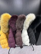 Winter Large Fur Hooded Down Jacket