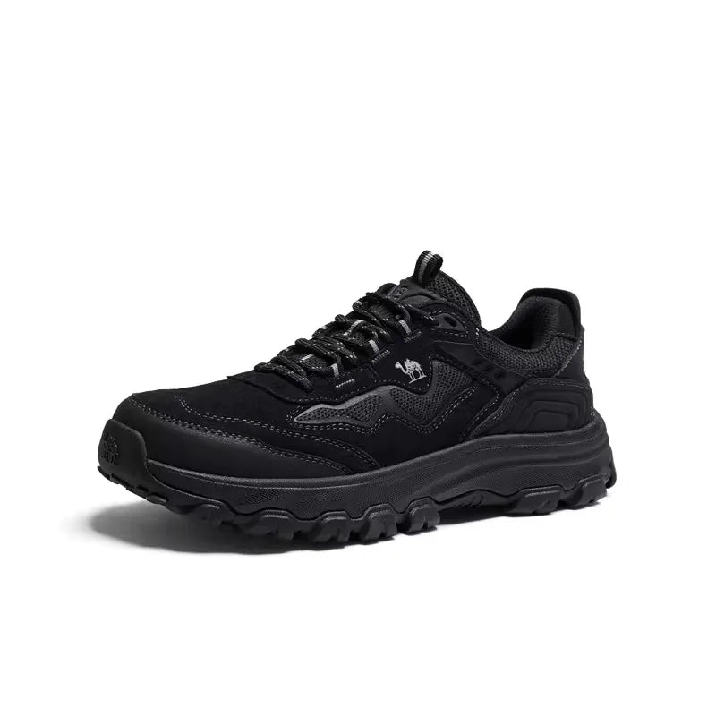 GOLDEN CAMEL Hiking Shoes for Men Waterproof Outdoor Low-top Hiking Boots Leather Men's Trekking Shoes Walking Male Sneakers New