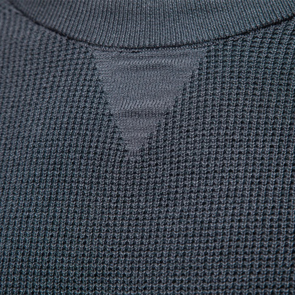 AIOPESON Men's Raglan Polo | Henley Collar Thermal Shirt