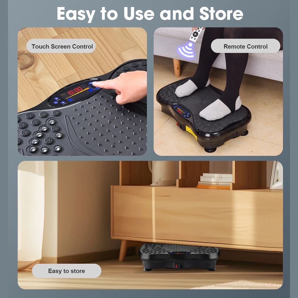 Vibration Plate Exercise Machine with Bluetooth & Full Body Shaker