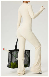 High-Performance Long Sleeve Yoga Jumpsuit