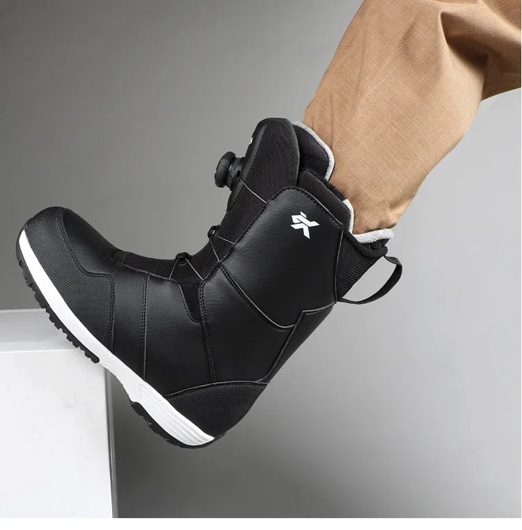 Adult Snowboarding Shoes Snow Boots Man Wire Buckle Models Fast Wear Ski Shoes Men Women Ski Equipment Warm Anti Ski Boots