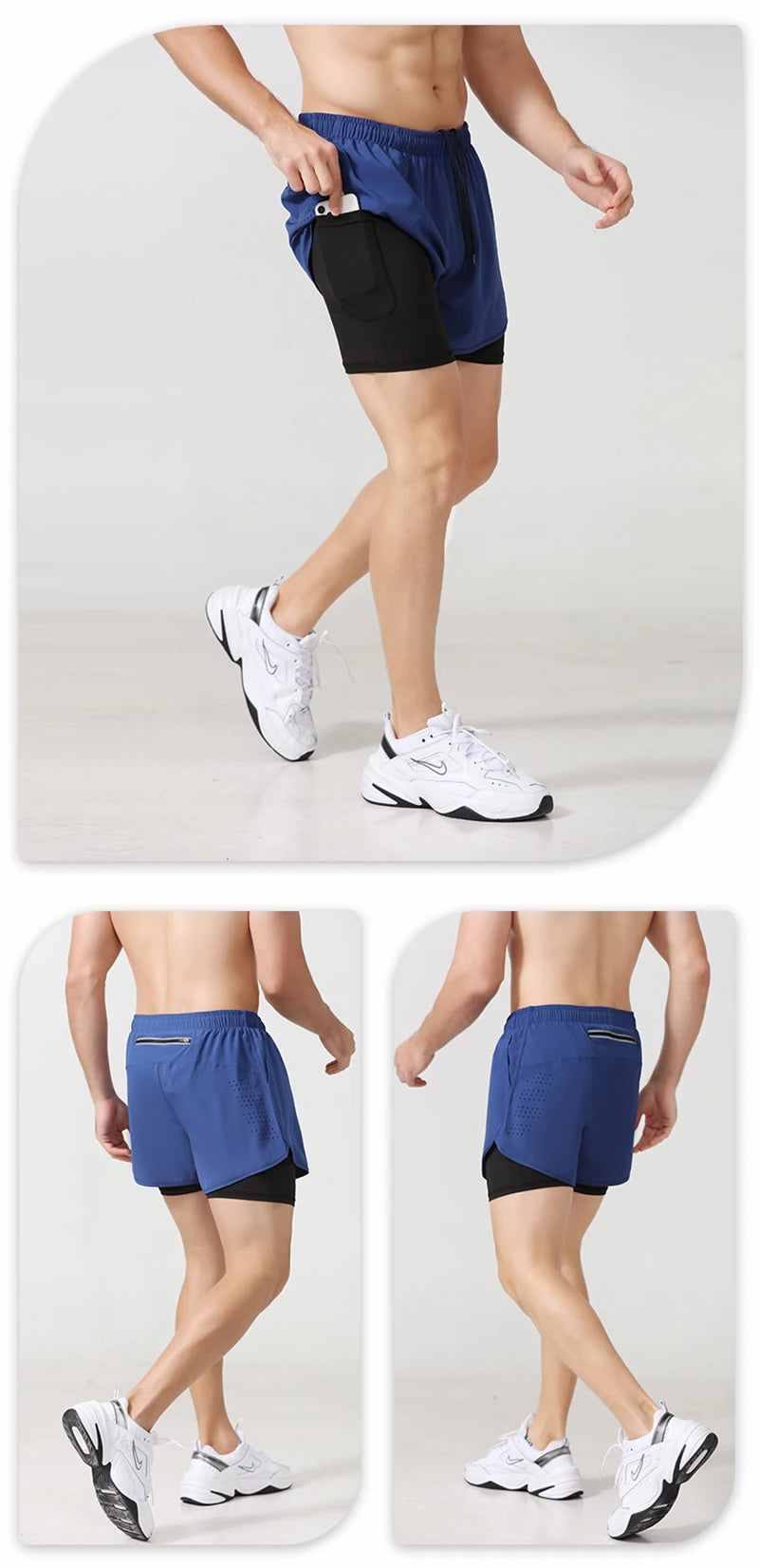 Performance Double-Layer Training Shorts | Moisture-Wicking Athletic Gear