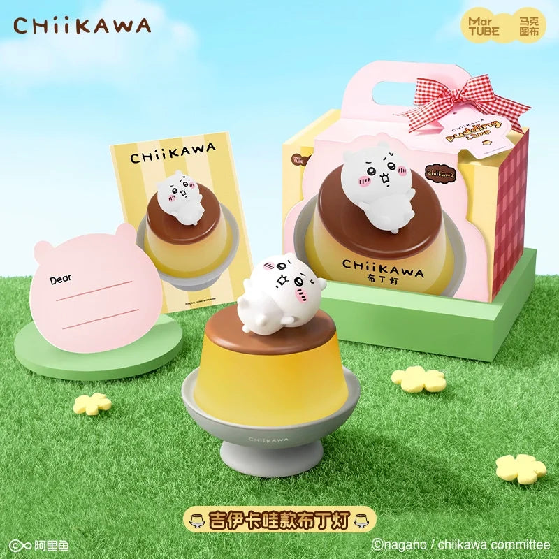 Chiikawa Pudding Lamp Kawaii Hachiware Usagi Desktop Ornament Toy Birthday Gift Anime Fans Bedroom Bedhead Atmosphere Lighting