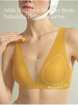 Sujiin Seamless Plunge Push-Up Bra for Women | XM048