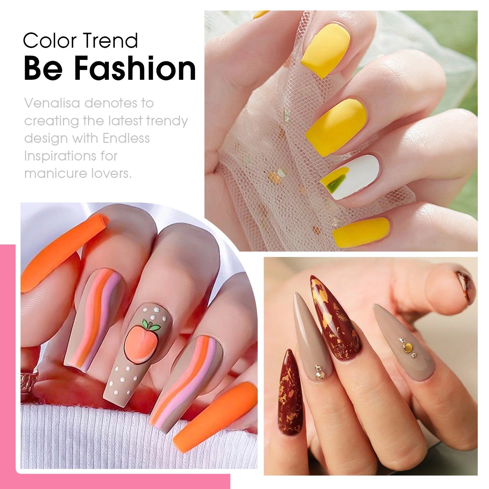 Venalisa HEMA-Free Gel Polish Kit – Autumn Color Collection