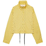 HXAO Polka Dot Bomber Jacket – Women's Zip-Up Coat