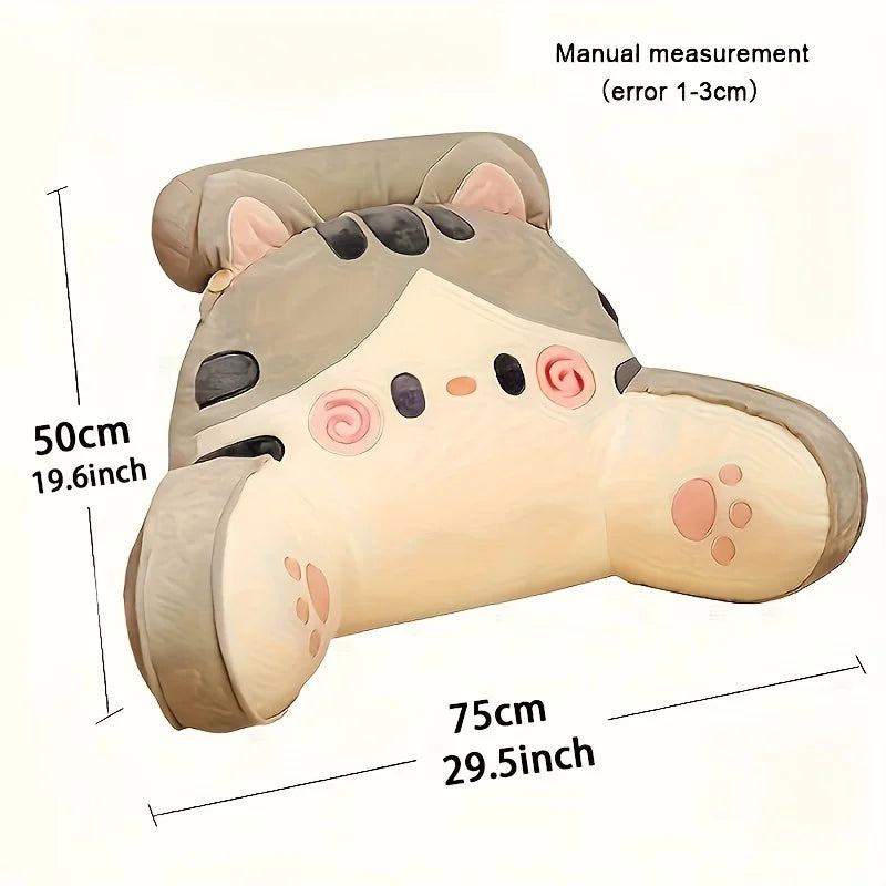 70*50CM Large Size Bedhead Backrest Pillow,Sofa Cushion Dormitory Reading Pillow,Pregnant Woman Waist Protection Cartoon Pattern
