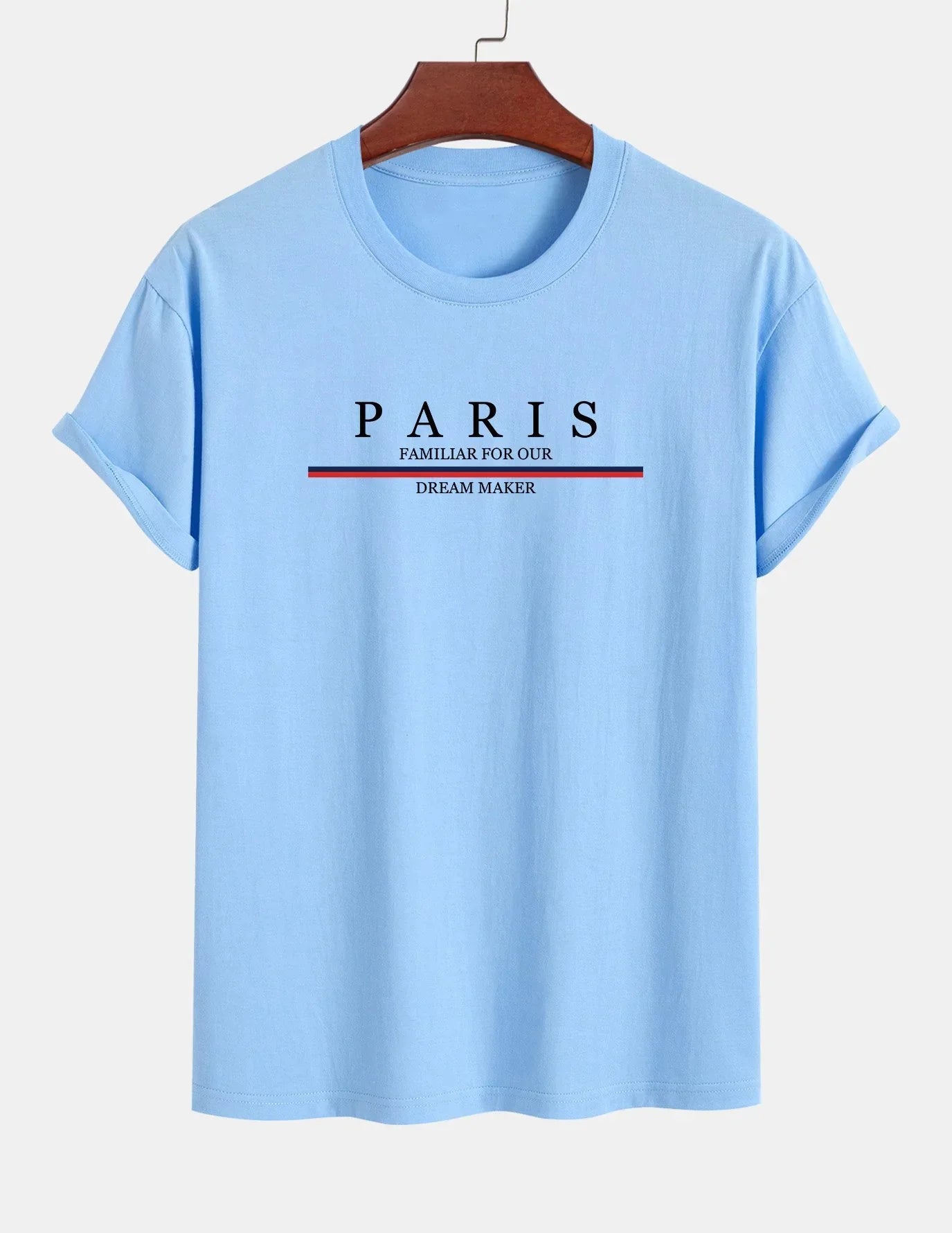 Paris Print Relaxed Fit Pullover – Premium Cotton Casual O-Neck Hoodie
