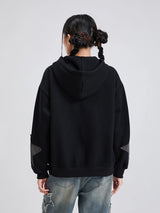 Women's Y2K Star Print Zip-Up Hoodie