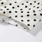 Fashion Polka Dot Mini Dress For Women Elegant Bow Tie Neck Short Sleeve Waist Slim Dress Lady 2026 Spring Summer Chic Vestidos